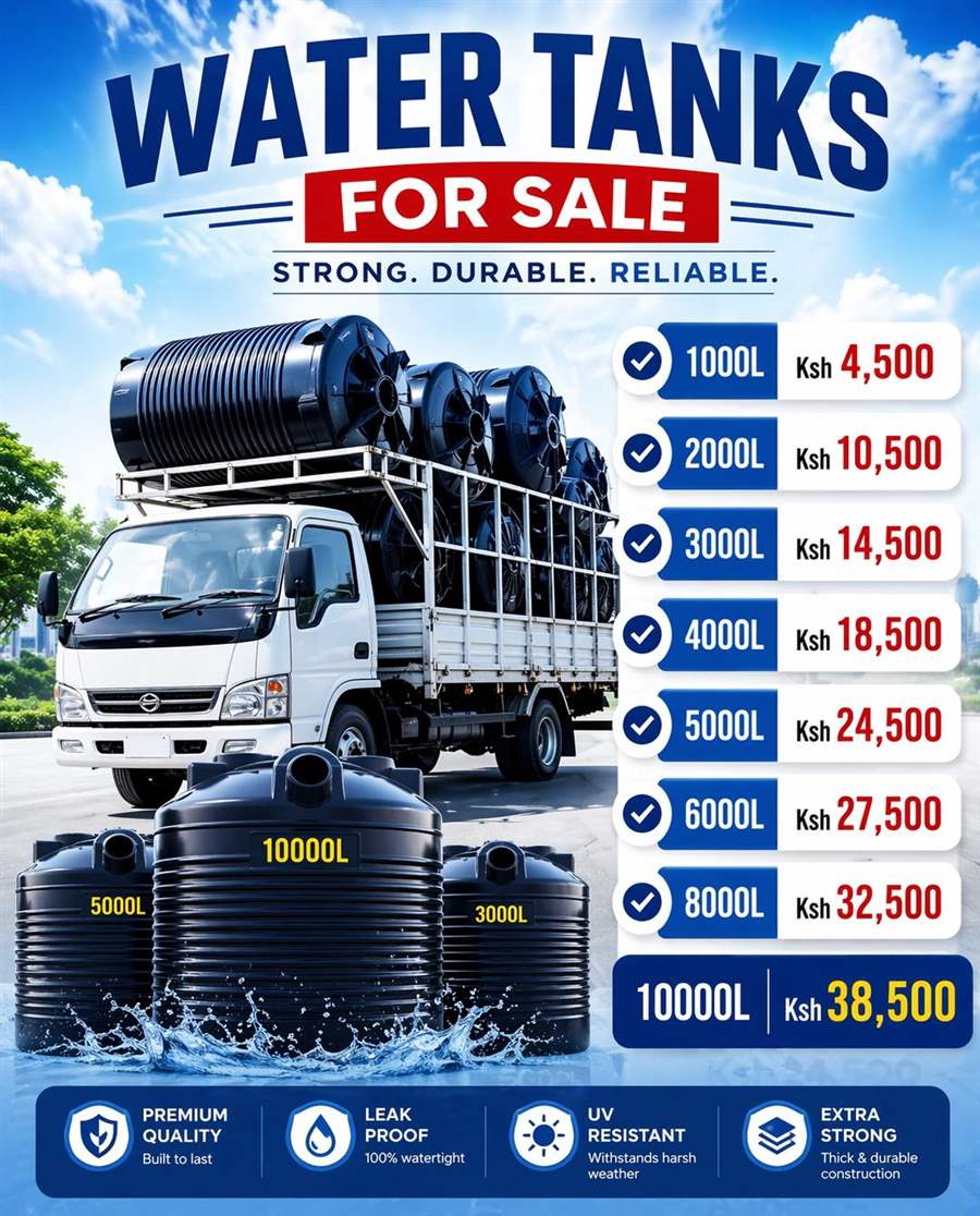 1000L cylindrical Kentank water tank